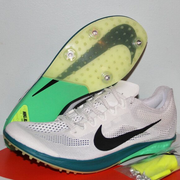 Nike ZoomX Dragonfly 2 Track Spikes Mens 7.5 Womens 9 White Spruce - Picture 1 of 9